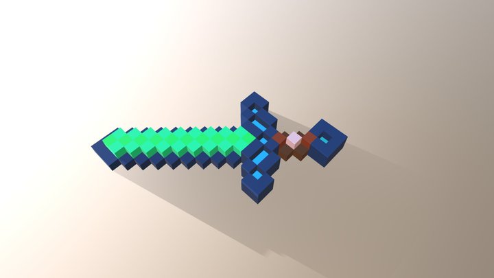 Minecraft Sword 3D Model