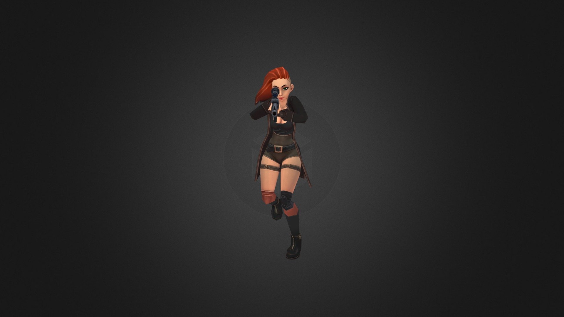 Girl Move Forward Gun11