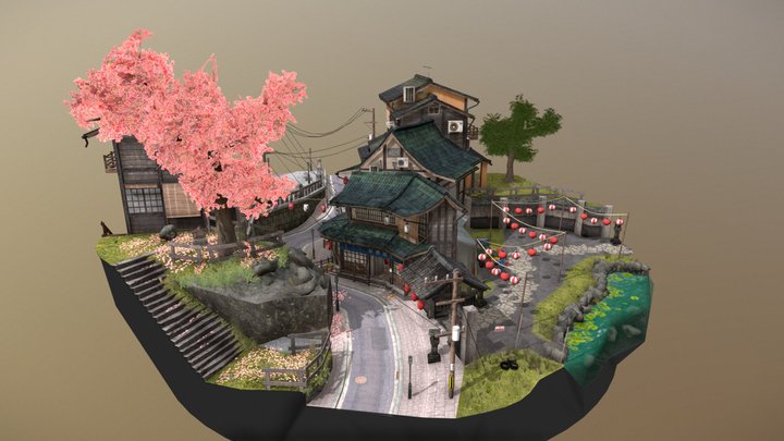 Kyoto Cityscene 3D Model