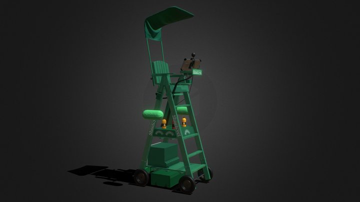 Umpire Chair 3D Model