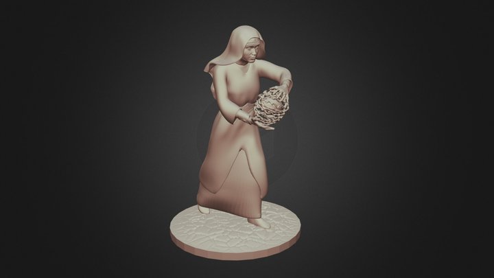 Amber - standing pose 3D Model