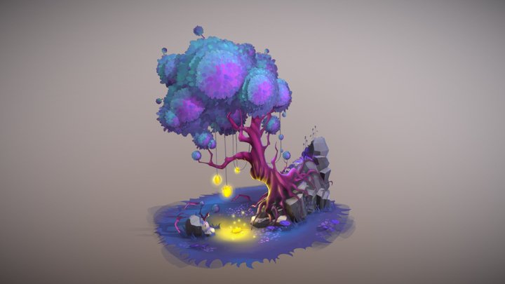 w2_2.5d_tree_01 3D Model