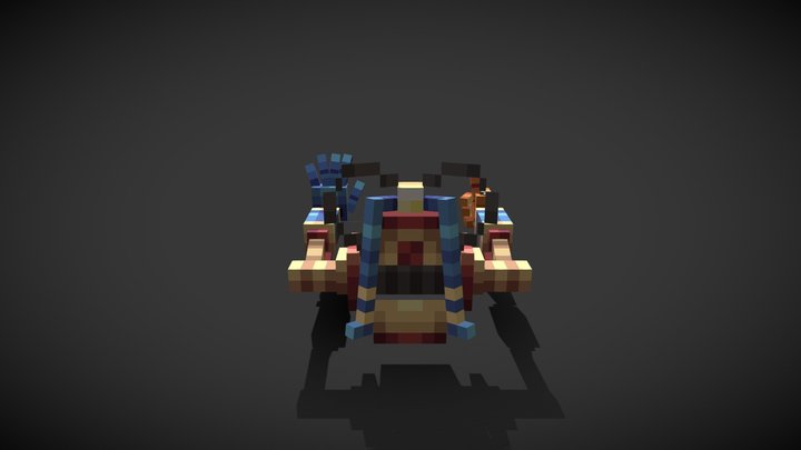 Pa grabpack orange 3D Model