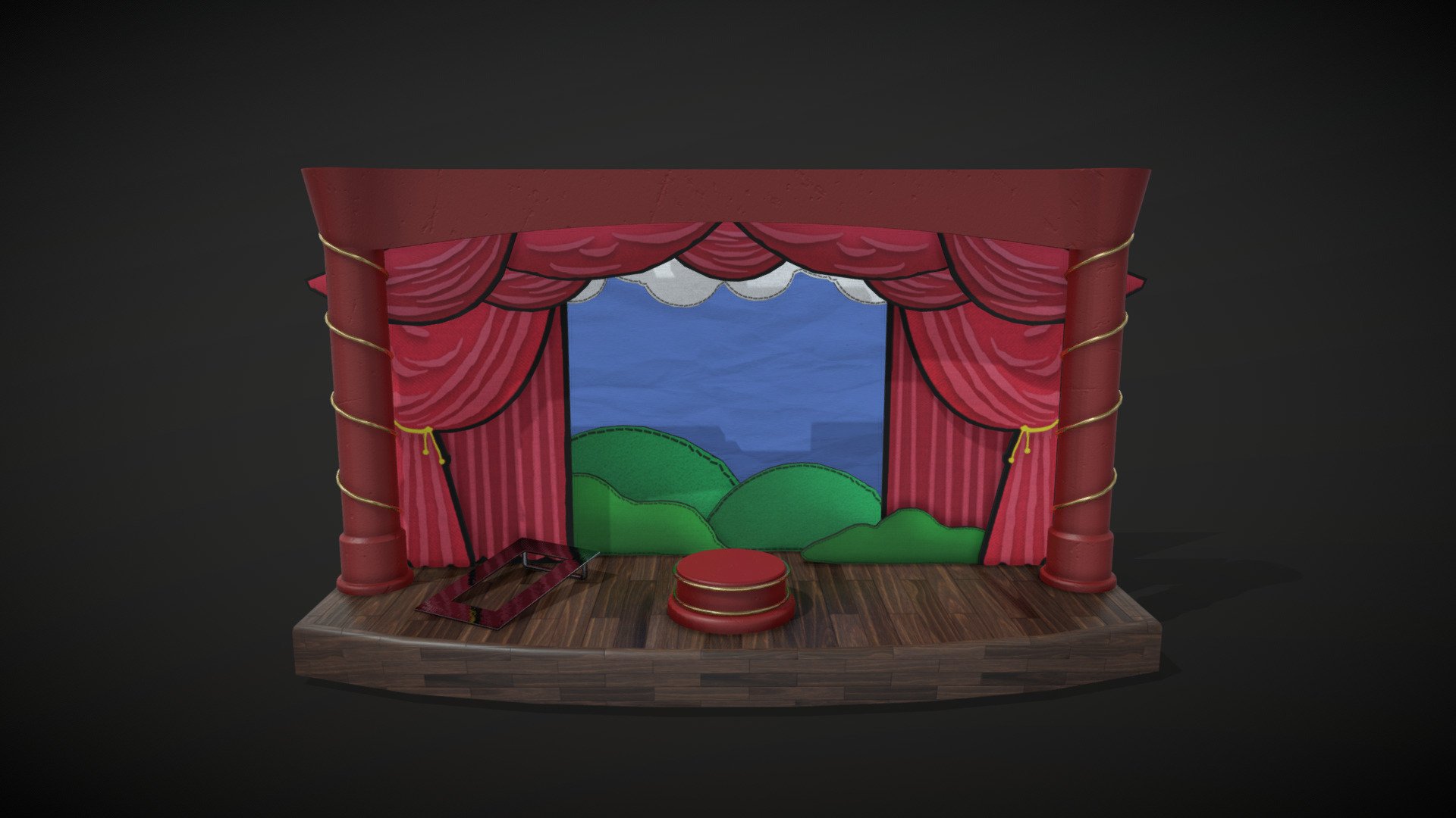 Podium - 3D model by edthompson174 [47bdb63] - Sketchfab