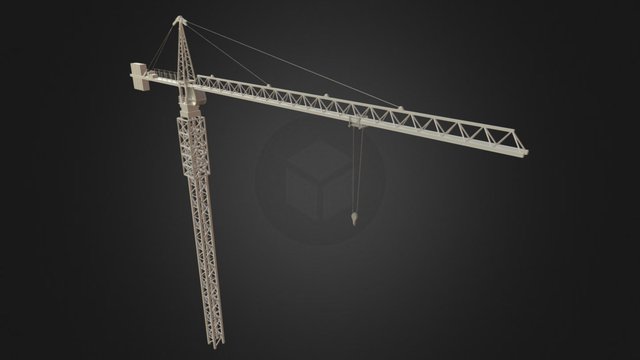 Building Crane 3D Model