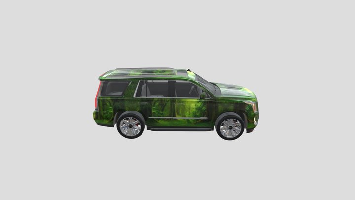 Cadillac Escalade Forest Texture 3D Model