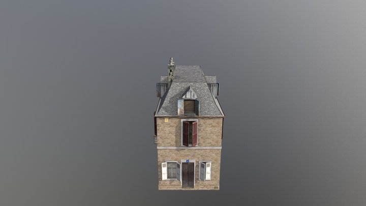 House_Medieval_Low poly 3D Model