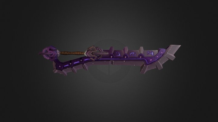 Ulduar Sword Purple 3D Model