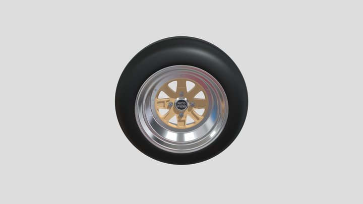 SSR Mk3 Inspired Wheel 3D Model