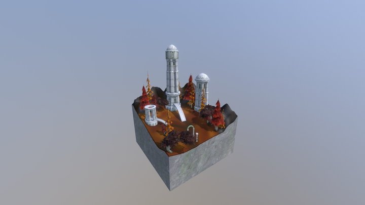 World of Warcraft - Classic Azshara Diorama Tiny 3D Model