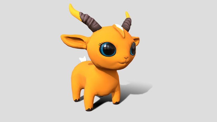 Stylysed lowpoly animal 3D Model