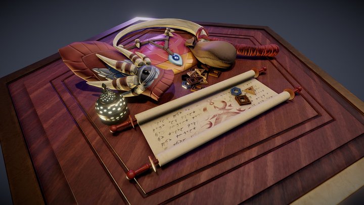 Desert Fantasy Table 3D Model