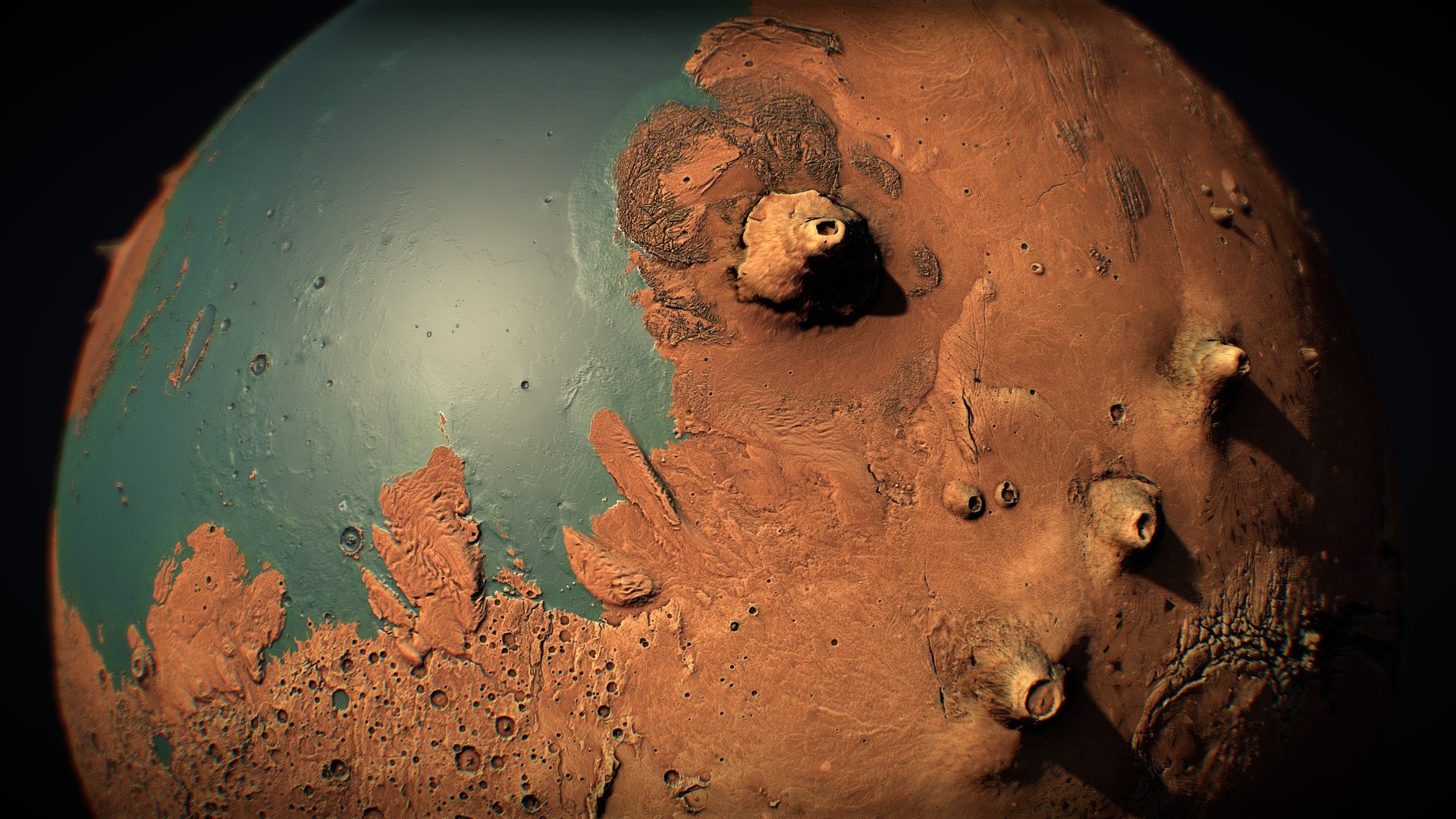Ancient Mars 3D Globe