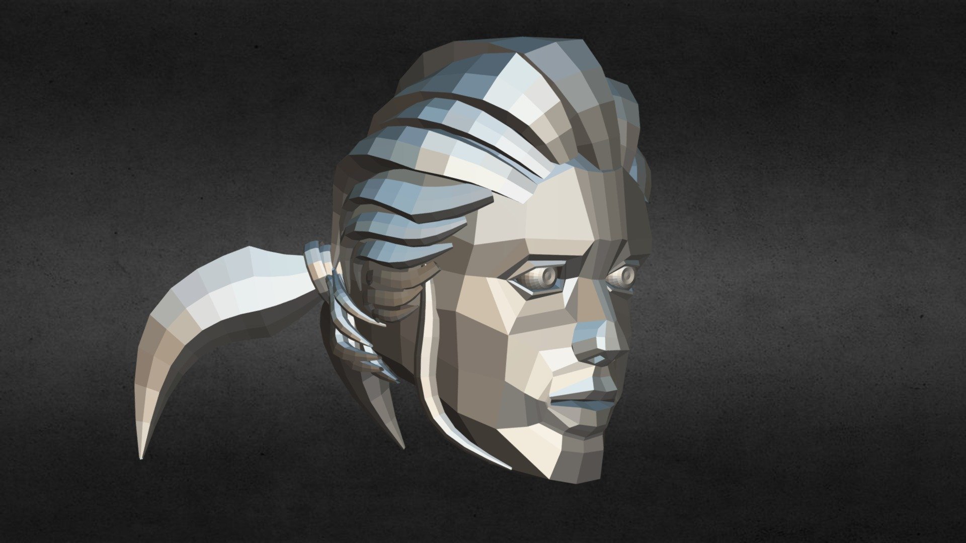 LOW POLY BOX PLANAR HAIR 7-9-2022