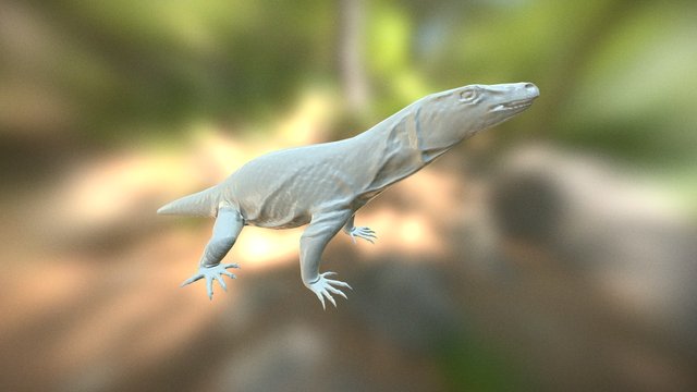 Komodo dragon - Retopology 3D Model