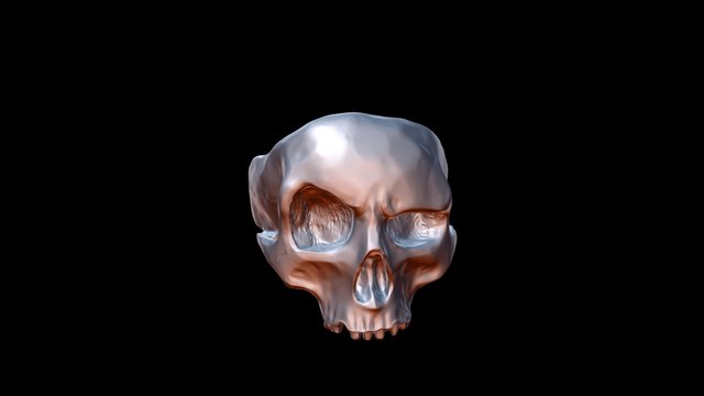 Realistic Skull Ring 3D print model 3D Model