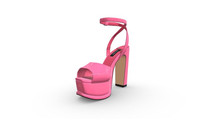 Platform Sandal 3D Model 3D Model