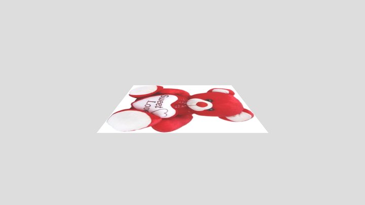 Love Teddy(Red) 3D Model