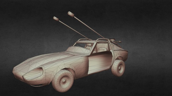 Fury Road Datsun 240z (Gameready) 3D Model