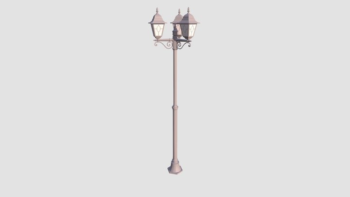 Highly detailed model of lamp 3D Model