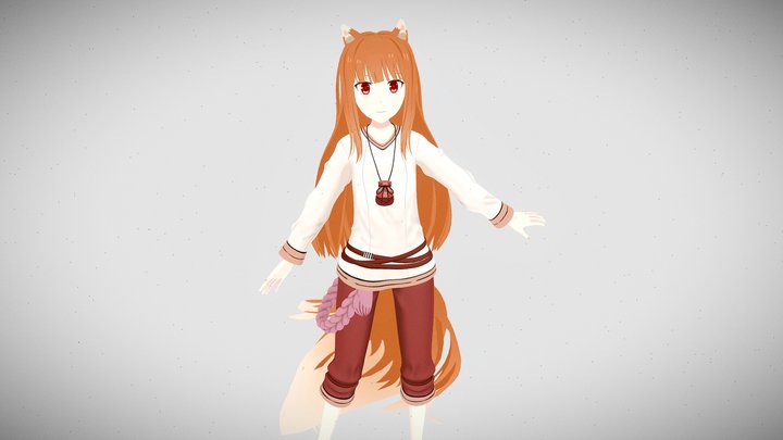 3d girl Holo 3D Model