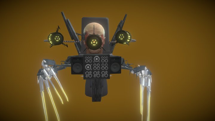 Scientist Astro Mech From Skibidi 77 3D Model