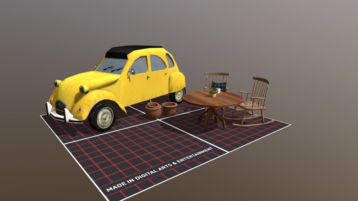DAE 5 Finished props - Grandma's House 3D Model