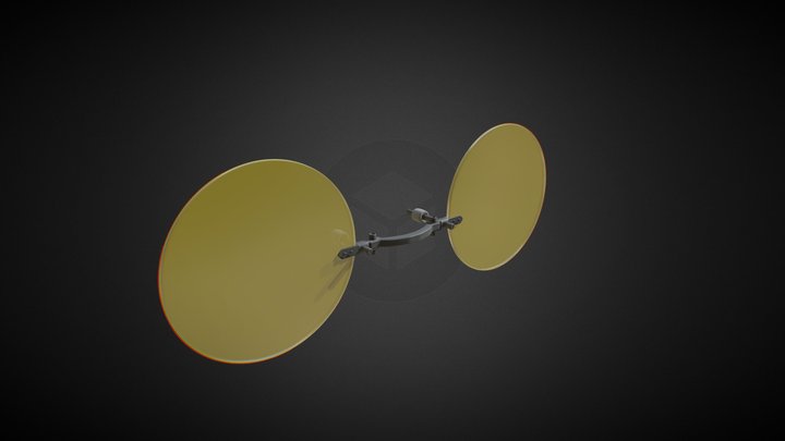 Cyberpunk glasses final 3D Model