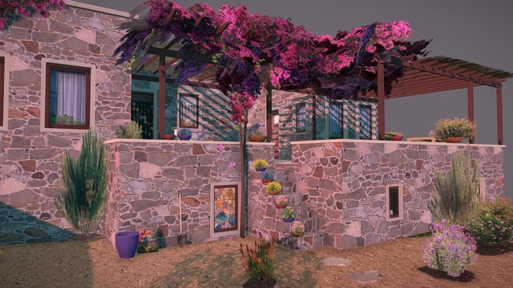 DAE Diorama - Grandma's House 3D Model