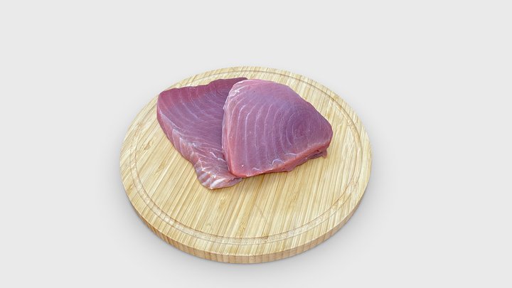 Fresh Tuna Steak 3D Model