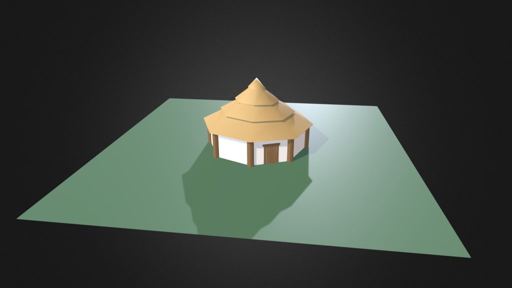 Hut Animated Simple 01 - 3D model by leftwich [47cd04f] - Sketchfab