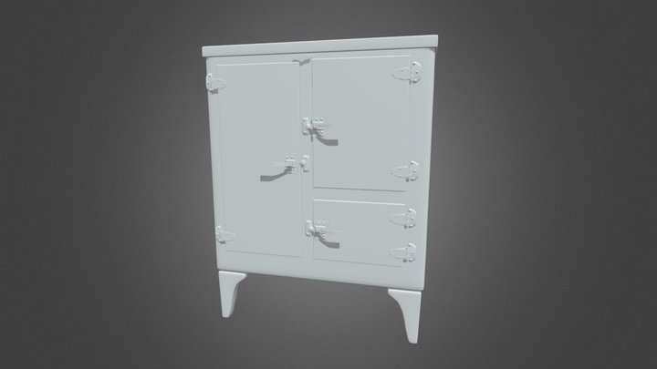 1930 Ice Box 3D Model