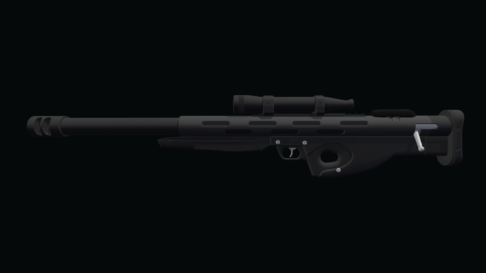 [HALFLIFE 2] Sniper Rifle WIP 3D model by Jasper Carmack