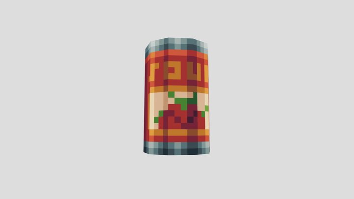 Canned Tomato Soup 3D Model
