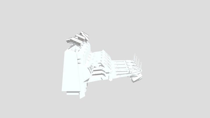 Combine_barrel_arm_bridge 3D Model