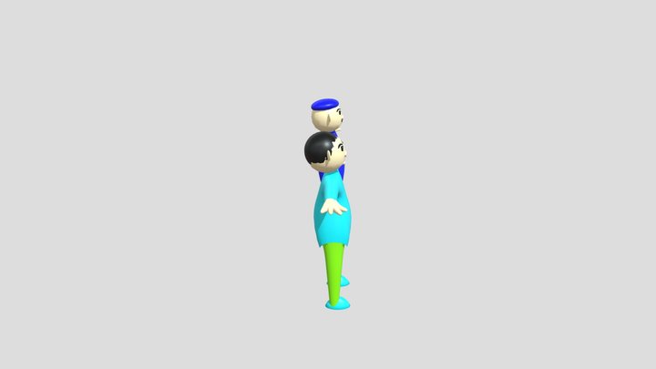 Cartoon Moddling 3D Model