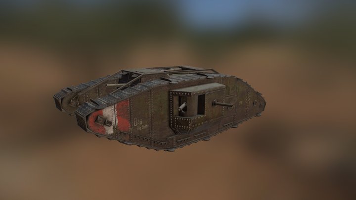 World war one tank 3D Model