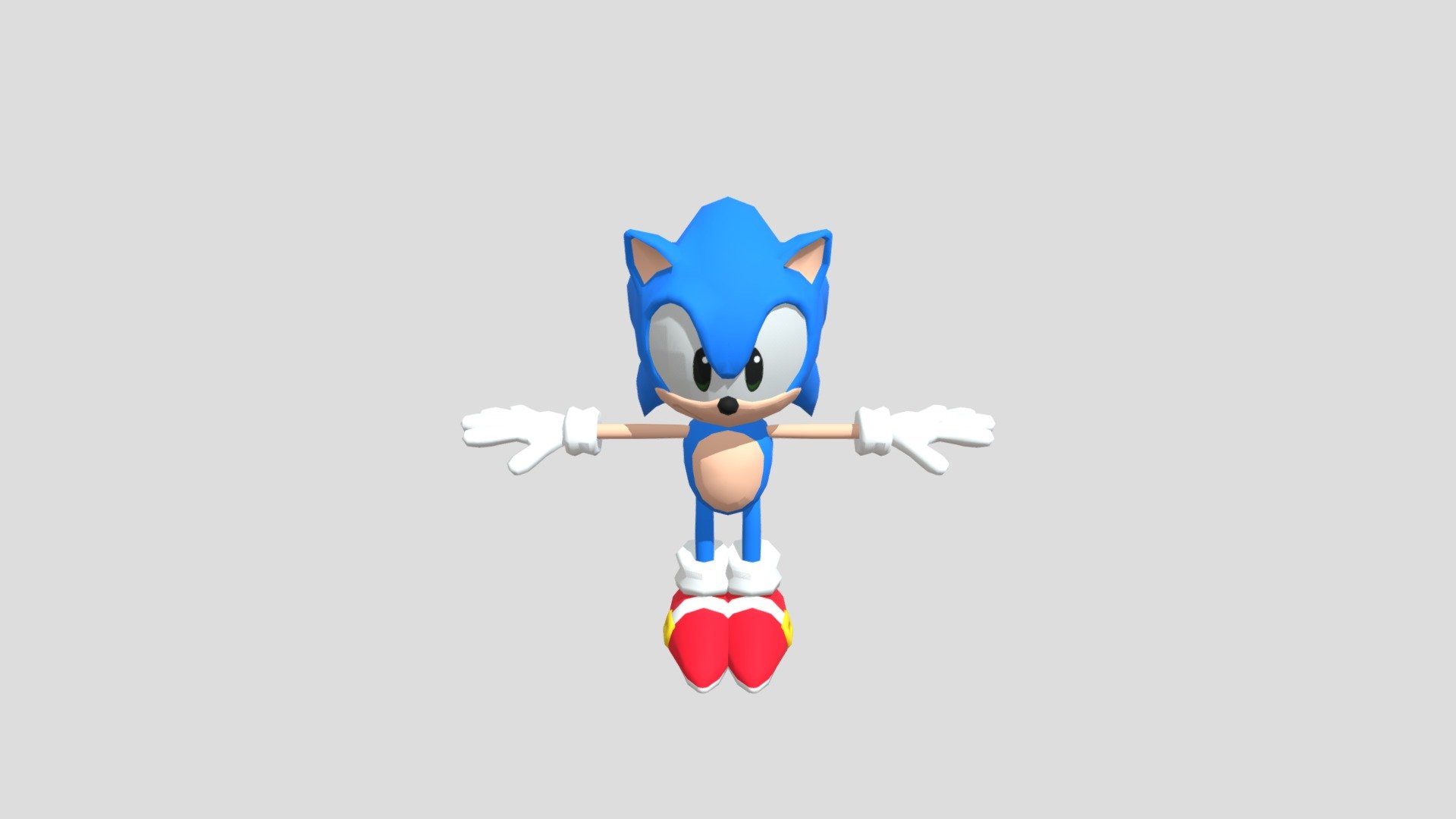 Classic Sonic - Download Free 3D model by Maxer_1991 (@fornescristian0 ...