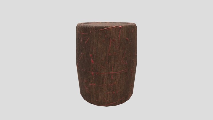 Bloody barrel. Basic. 3D Model
