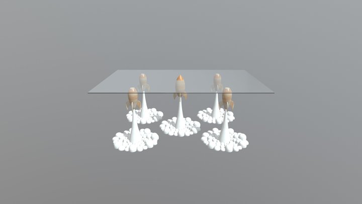 Rocket Coffee Table 3D Model