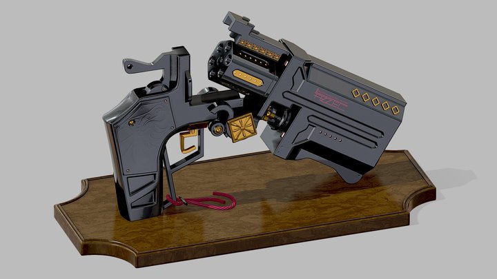 AZZTEC Six Shooter 3D Model