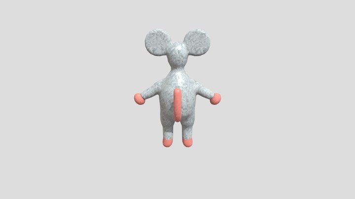 3D Modeled Rat Character 3D Model
