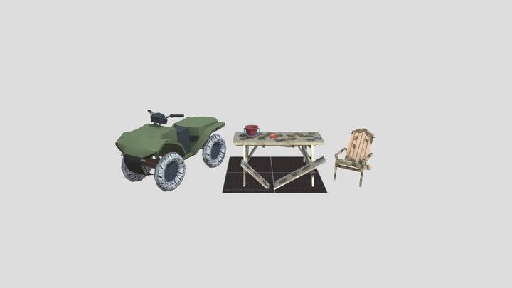 DAE 5 Finished props - By the ocean 3D Model