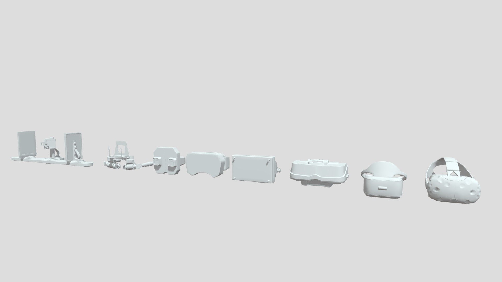 VR headset Development history 3D model by 孙嘉谡 (sunjiasu) [47d3fe3