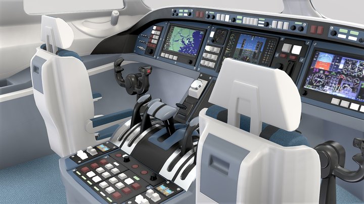 Aircraft interior 3d model 3D Model