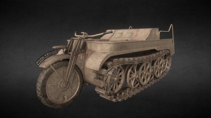 Sd.Kfz. 2 Kettenkrad 3D Model