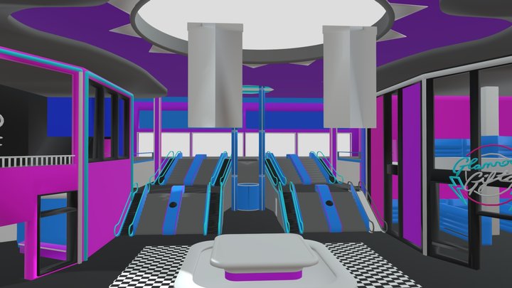 fnaf_security_breach_lobby_map 3D Model