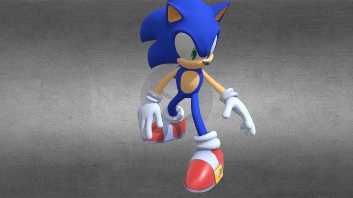 Sonic(Sonic racing crosswords) 3D Model