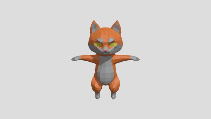 Cat2 3D Model