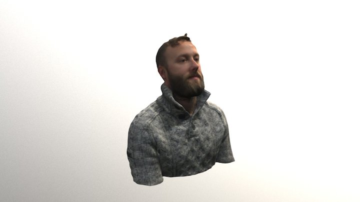 Muzza Portrait 3D Model